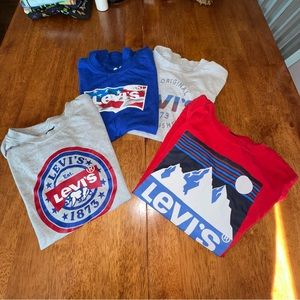Boys Levi’s t-shirt bundle (4) size L (10-12). EUC.